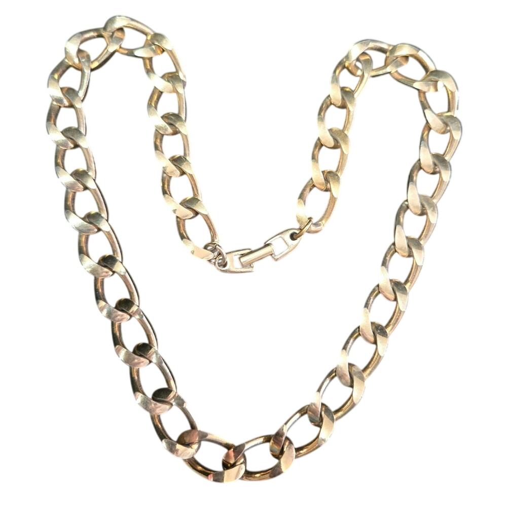Vintage 1980's Napier Gold-plated Large Link Necklace